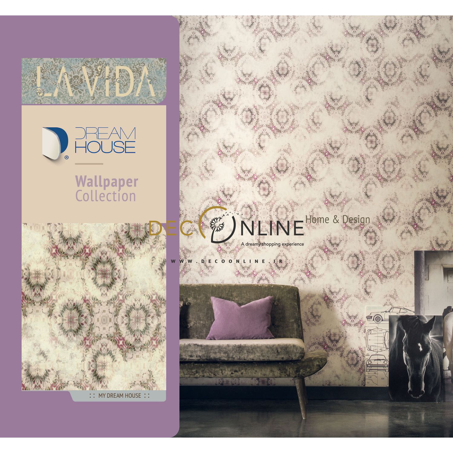 کاغذ دیواری آلبوم Lavida کد 64102
